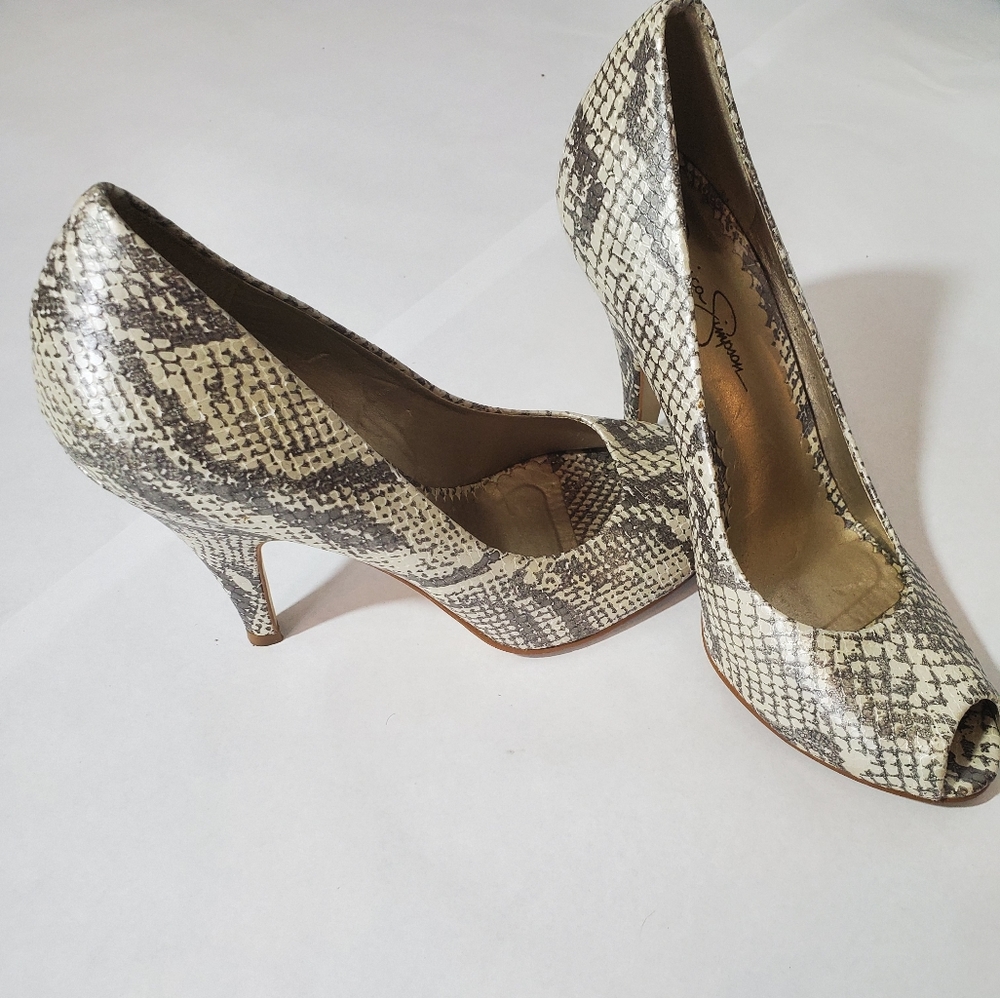 Jessica Simpson Snake print heels